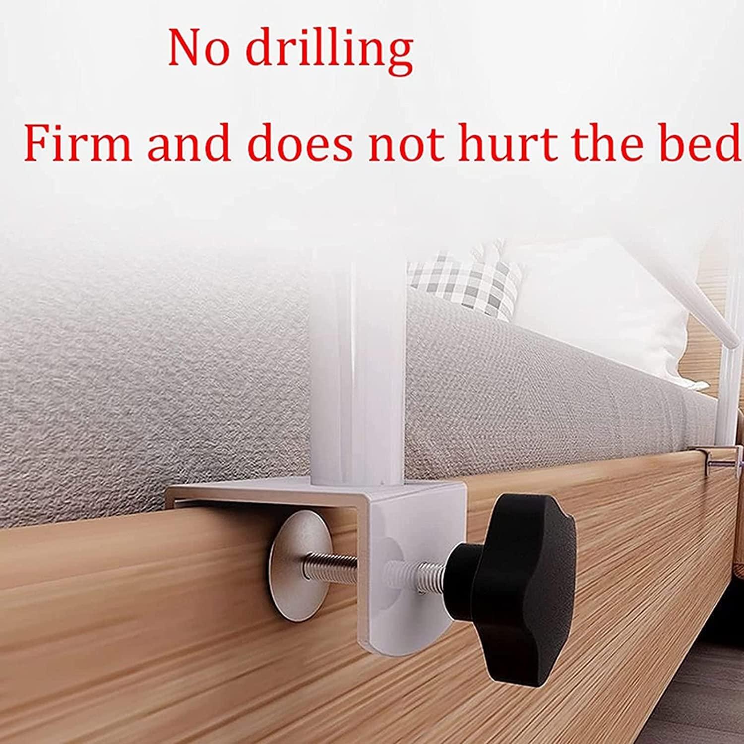 ZJIEX Adjustable Bed Rail for Elderly Adults, clip-on Medical Bed Safety Rails, Bedside Fall Safe Prevention Grab Bar, Bed Assist Rail Guard Rail, for Student Dormitory pregnant women, disabled people