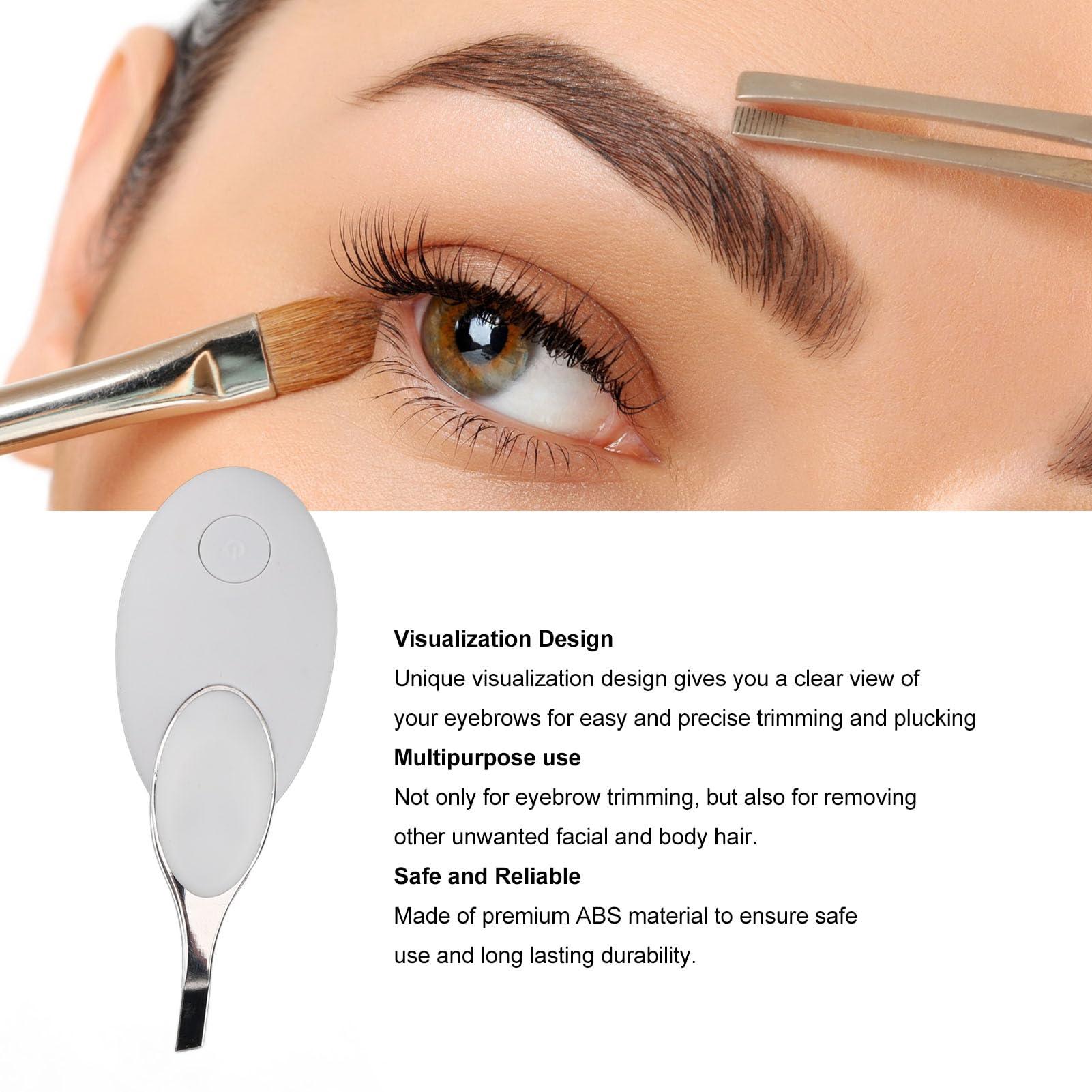 Focket Electric Eyebrow Tweezers, Visualizable Hair Removal Tweezer with HD Camera, WiFi USB Rechargeable Precision Tweezer, Eyebrow Hair Remover for Women, Men