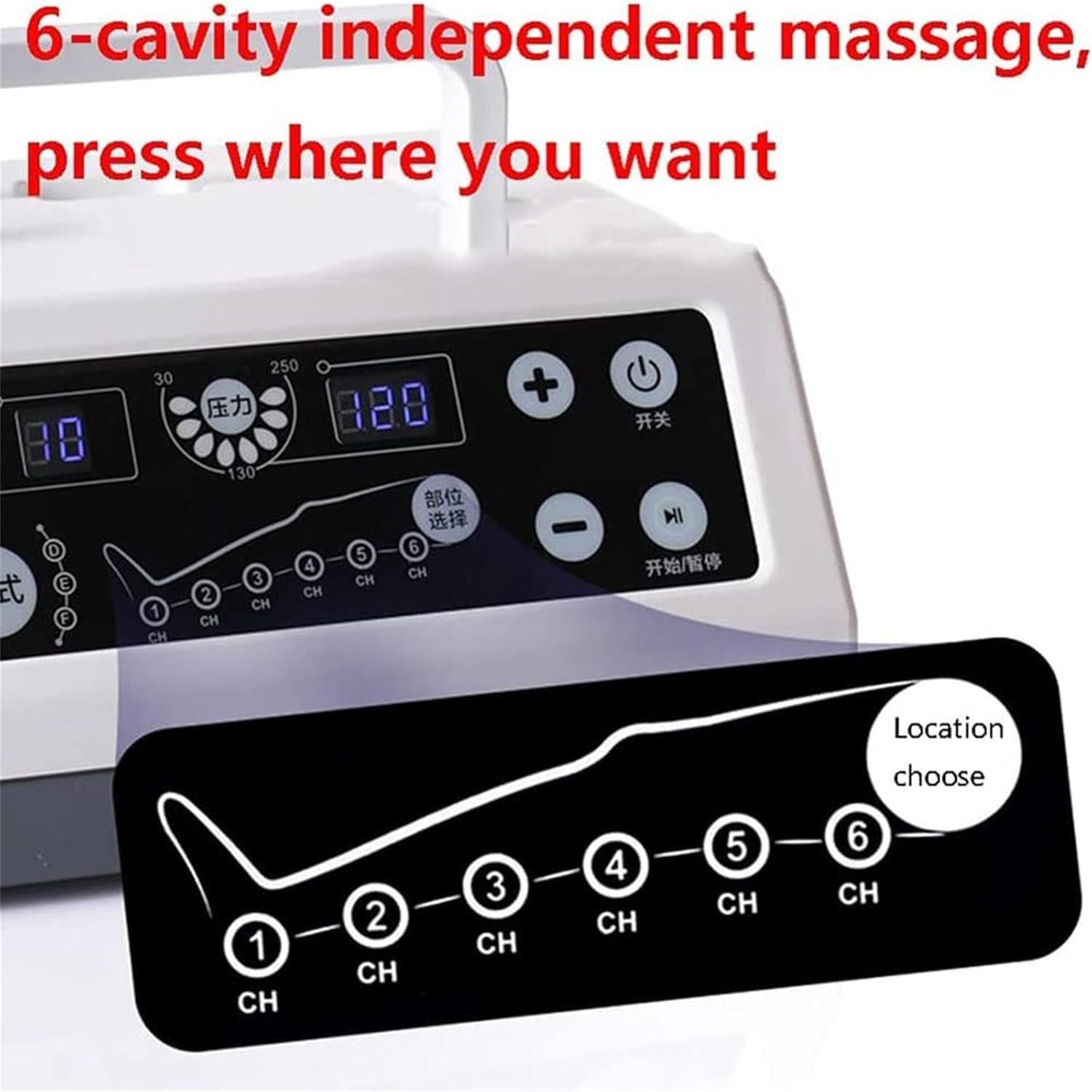 DaoGeSir Pneumatic Leg Massager Air Compression Massager Machine Lymphatic Drainage Leg Massager Foot Ankles Calf Massage Machine for Lymphedema Circulation Swelling Relax Pain Relief