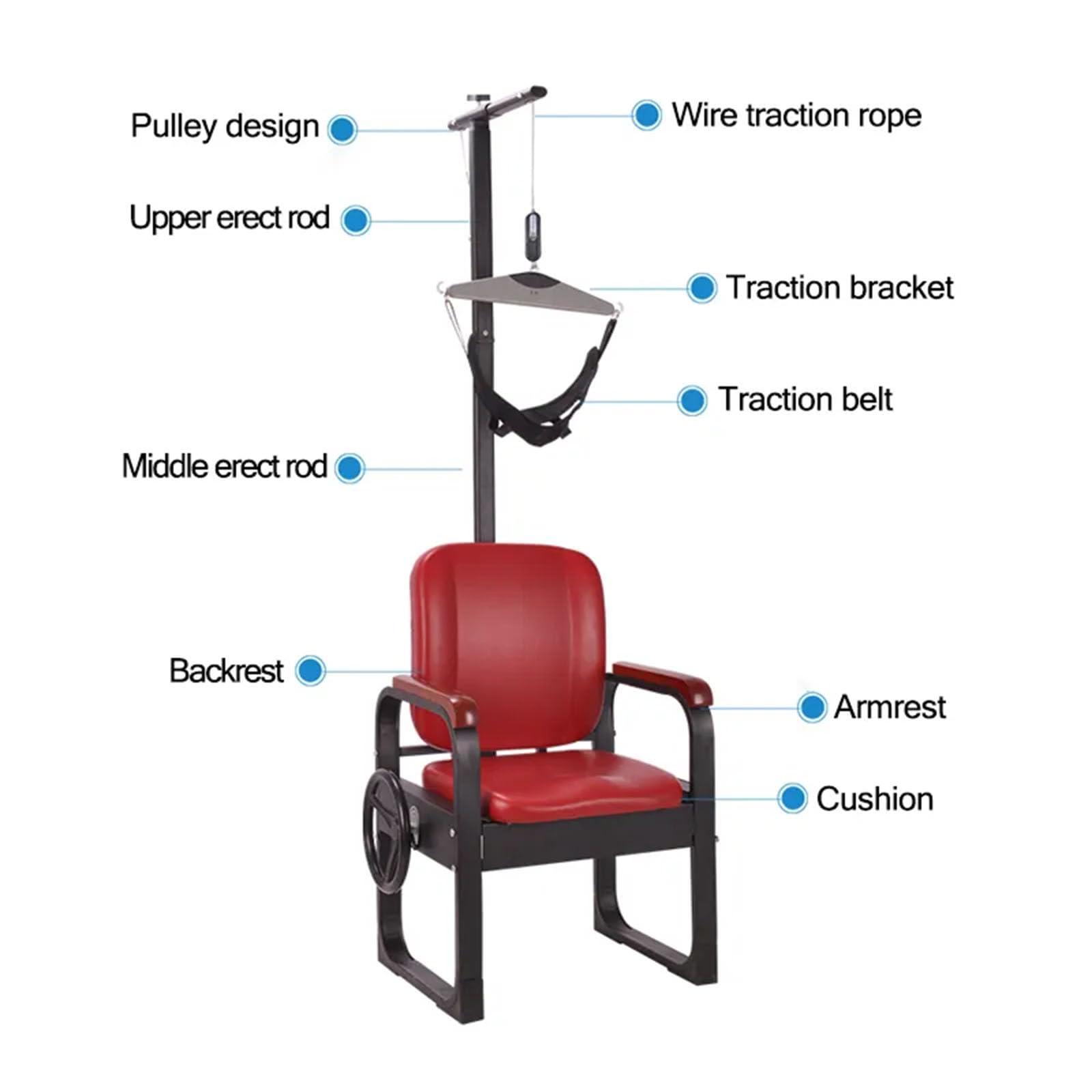 KJZQXYX KJZQXYX Cervical Traction Chair,Neck Cervical Traction Device,Neck Traction Stretcher for Physical Therapy,Rehabilitation Correction