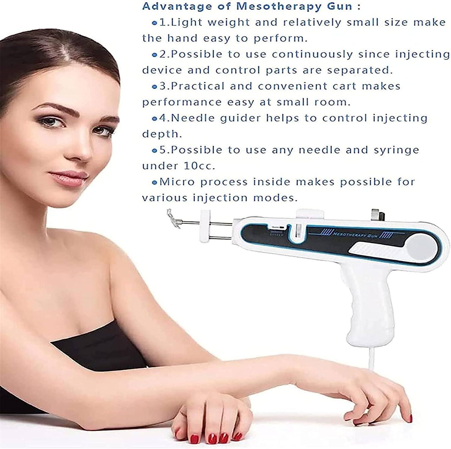 GEJLELDS GEJLELDS Mesogun Mesotherapy Gun, Mesotherapy Beauty Machine Beauty Device Facial Water Hydro Vacuum Gun For Skin Care Wrinkle Removal