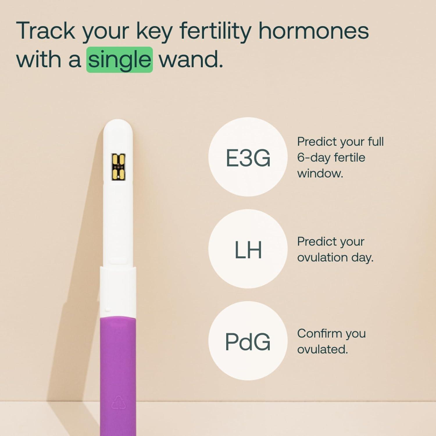 Mira Mira Fertility MAX Wands, 20 Ovulation Test Sticks for Women, Easy to Use with Digital Mira Ovulation Tracker, Monitor PdG, LH & E3G at Home, Modern Ovulation Predictor Kit with Individual Strips