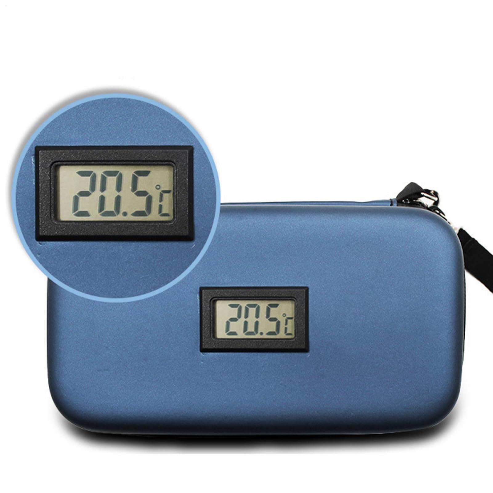 FreshCart Basics Medication Cooler for Travel - Medication Cooler, Medication Tool | Real-Time Temperature Monitoring and LCD Digital Display, Long Lasting Insulation Medication Bag (1pc)