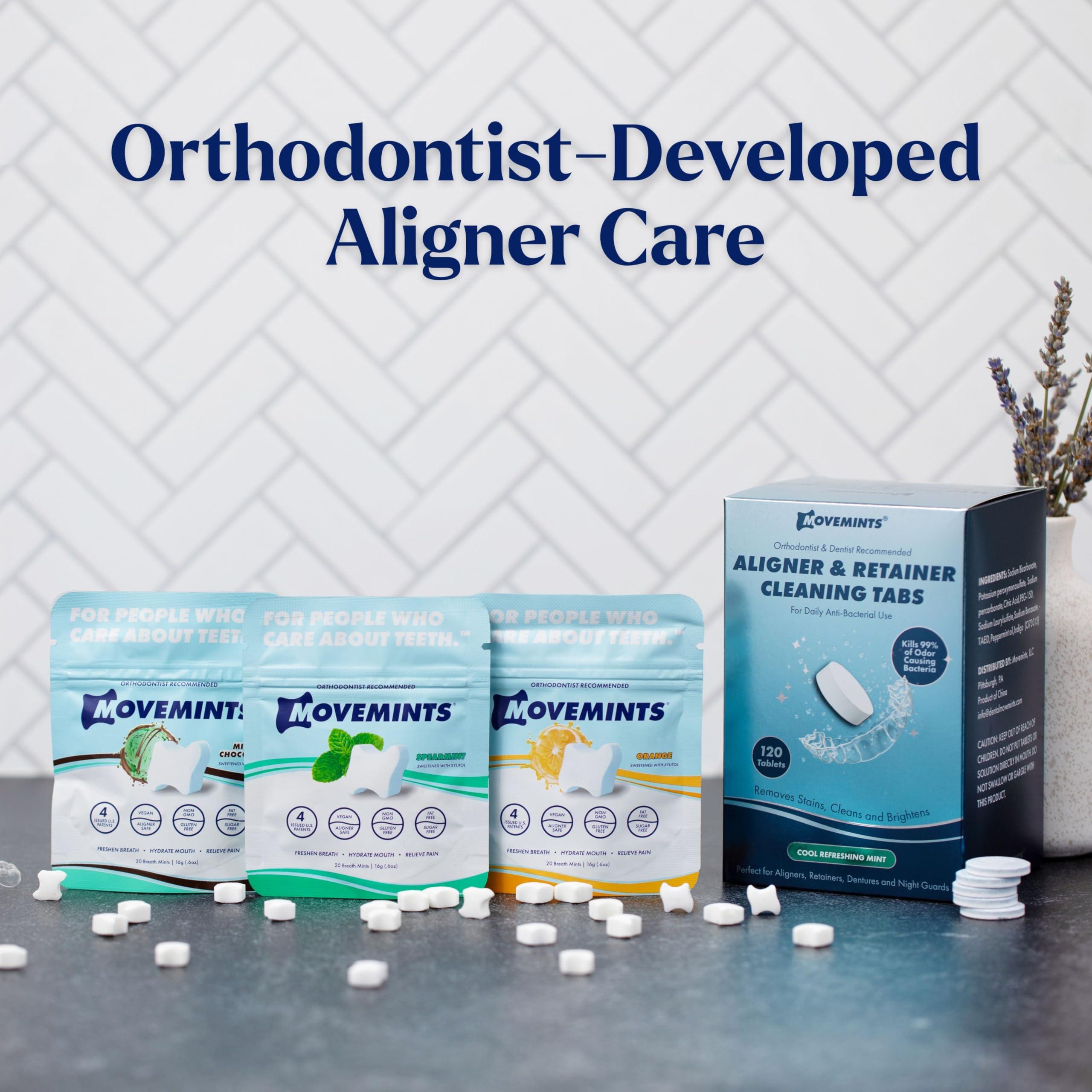 MOVEMINTS Movemints Clear Aligner Mints, Pack of 3