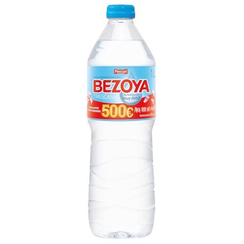 Pascual Bezoya Natural Mineral Water - Pack of 6 x 1L