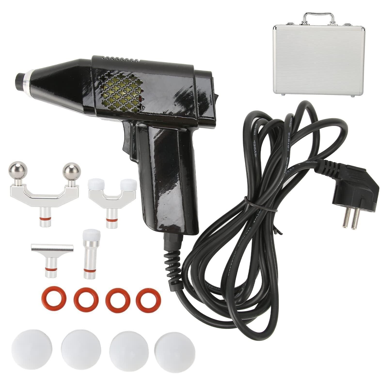 MAHWER Chiropractic Adjusting Tool Instrument Electric Impulse Gun Actuator Massager Professional Massage Equipment Magnetic Therapy Massage Gun (Color : Black)