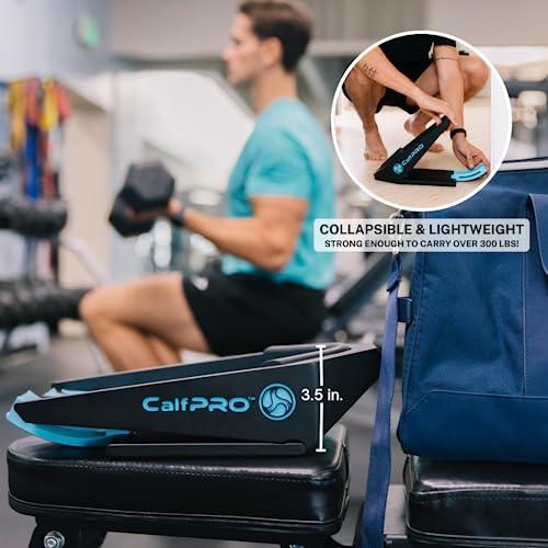 CALFPRO CalfPro Deep Calf Stretcher - Slant Board Stretching for Plantar Fasciitis & Achilles Tendonitis, Feet Mobility & Heel Pain Relief, Incline Wedge for Strained Ankle - Foot Rocker Stretch Replacement