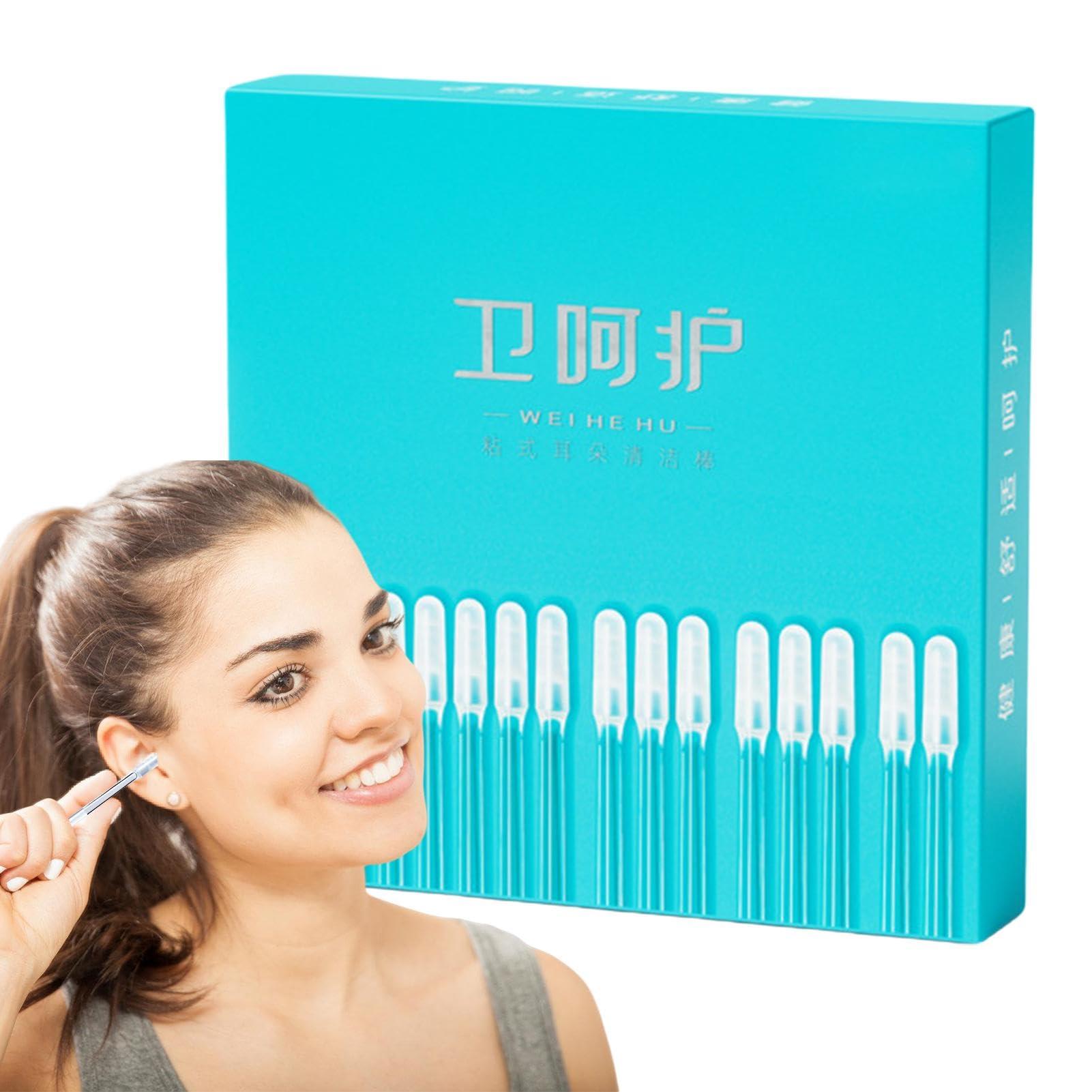 Yhsioaklo Sticky Ear Pick - Earwax Remover Tool | Soft Rubber Reusable Sticky Ear Pick | Adhesive Ear Wax Removal Tool | Sticky Ear Digging Stick Cleaner Tool for Home, Traveling and Outdoor