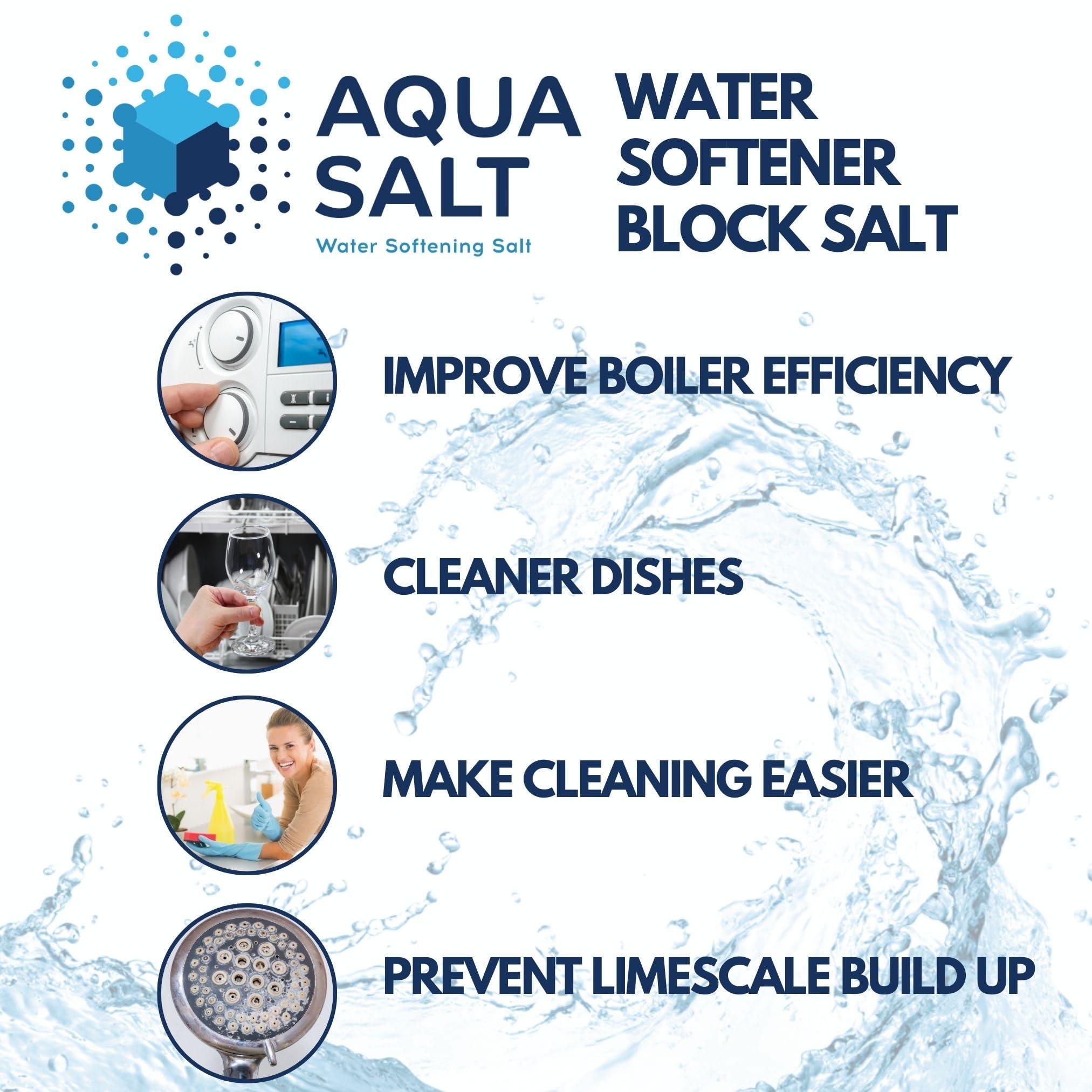 Peacock Salt Water Softener Salt Blocks | Grade A | Food Quality | High Purity | 3 x 8kg bags (6 Blocks) | Compatible with all 4kg Salt Block Water Softening Units including Harvey and Kinetico