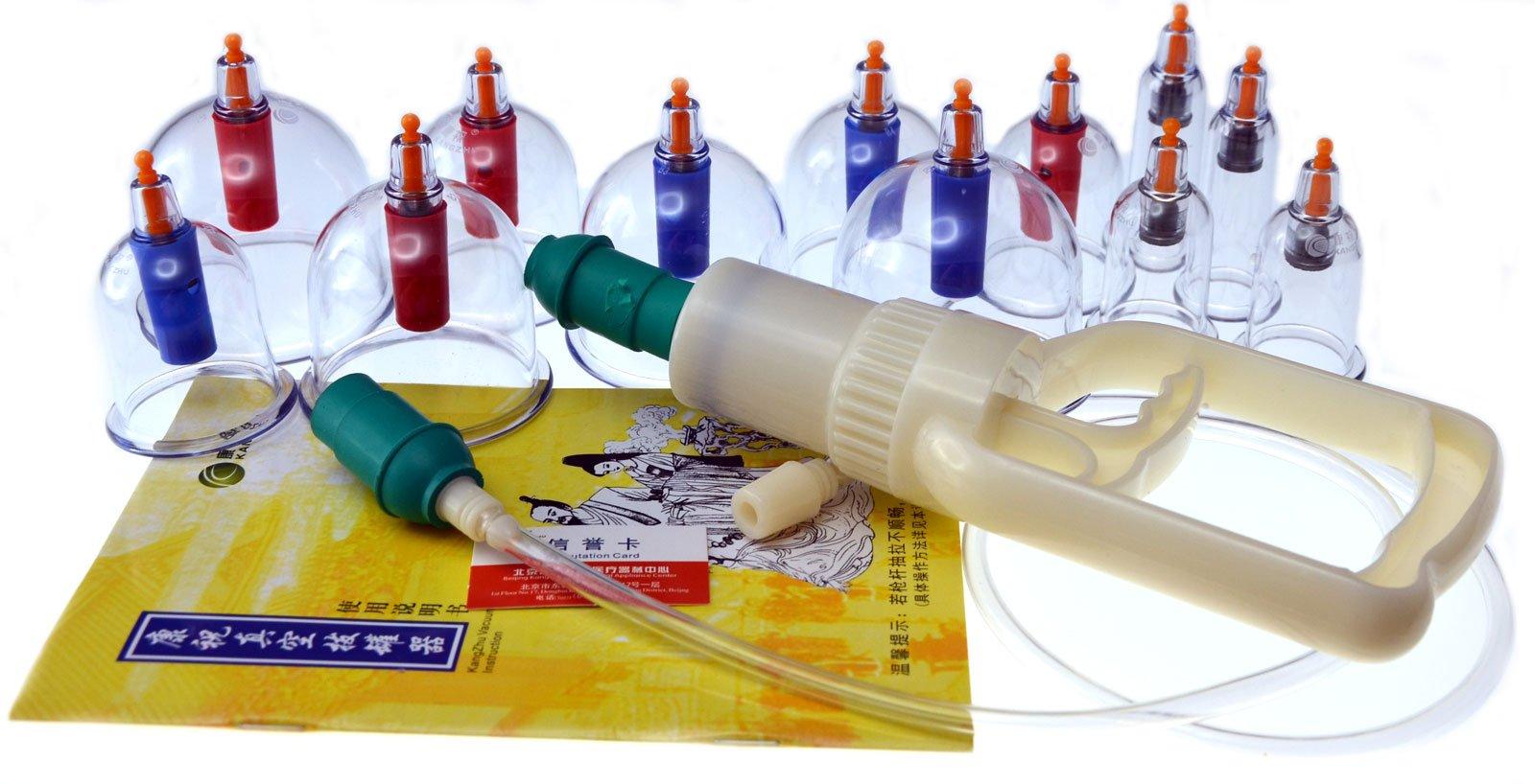 Kangzhu Kangzhu 12-Cup Biomagnetic Chinese Cupping Therapy Set