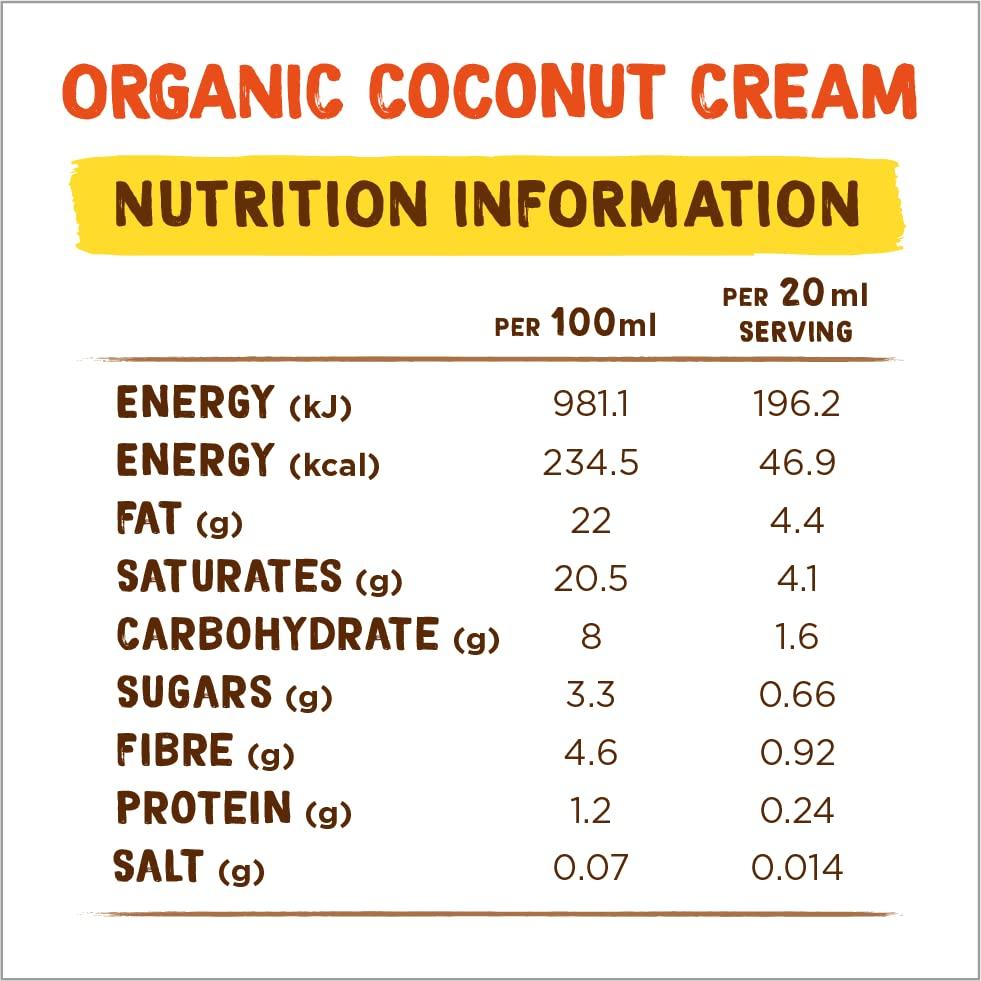 Coconut Merchant Coconut Cream Organic 400ml Pack of 6 |Dairy and Gluten Free| Ethically Sourced