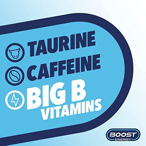 Boost Boost Energy Drink Sugar Free Original - 24 Pack Drinks with Caffeine, Taurine and Vitamin B | Carbonated Energy Drinks | Gluten Free Vegan Low Calorie Zero Sugar Fizzy Drinks | 24x250ml