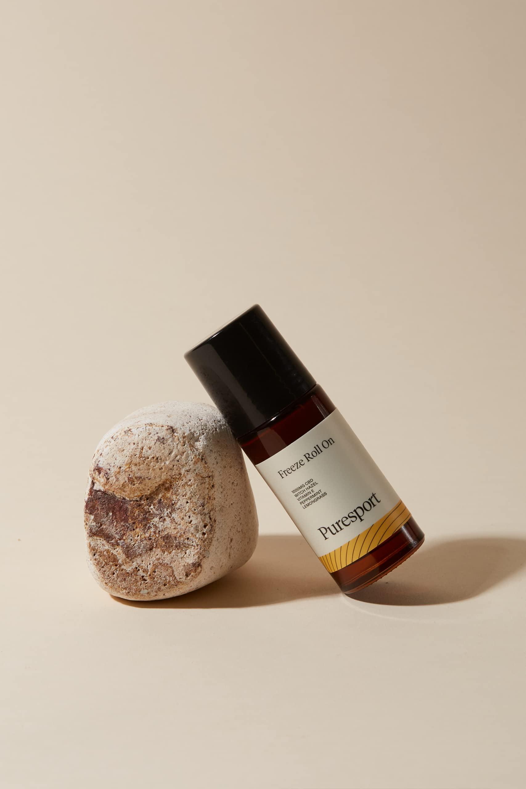 Puresport Puresport 1000mg Muscle & Joint Freeze Roll-On | 50ml | Witch-Hazel, Peppermint & Lemongrass Essential Oil | Pain and Muscle Recovery