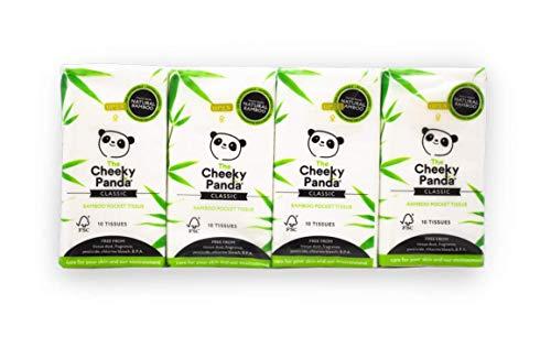 The Cheeky Panda The Cheeky Panda Bamboo Pocket Tissues | Bulk Box of 96 Packs (10 Tissues per Pack) | Hypoallergenic, Eco-Friendly, Super Soft, Strong & Sustainable