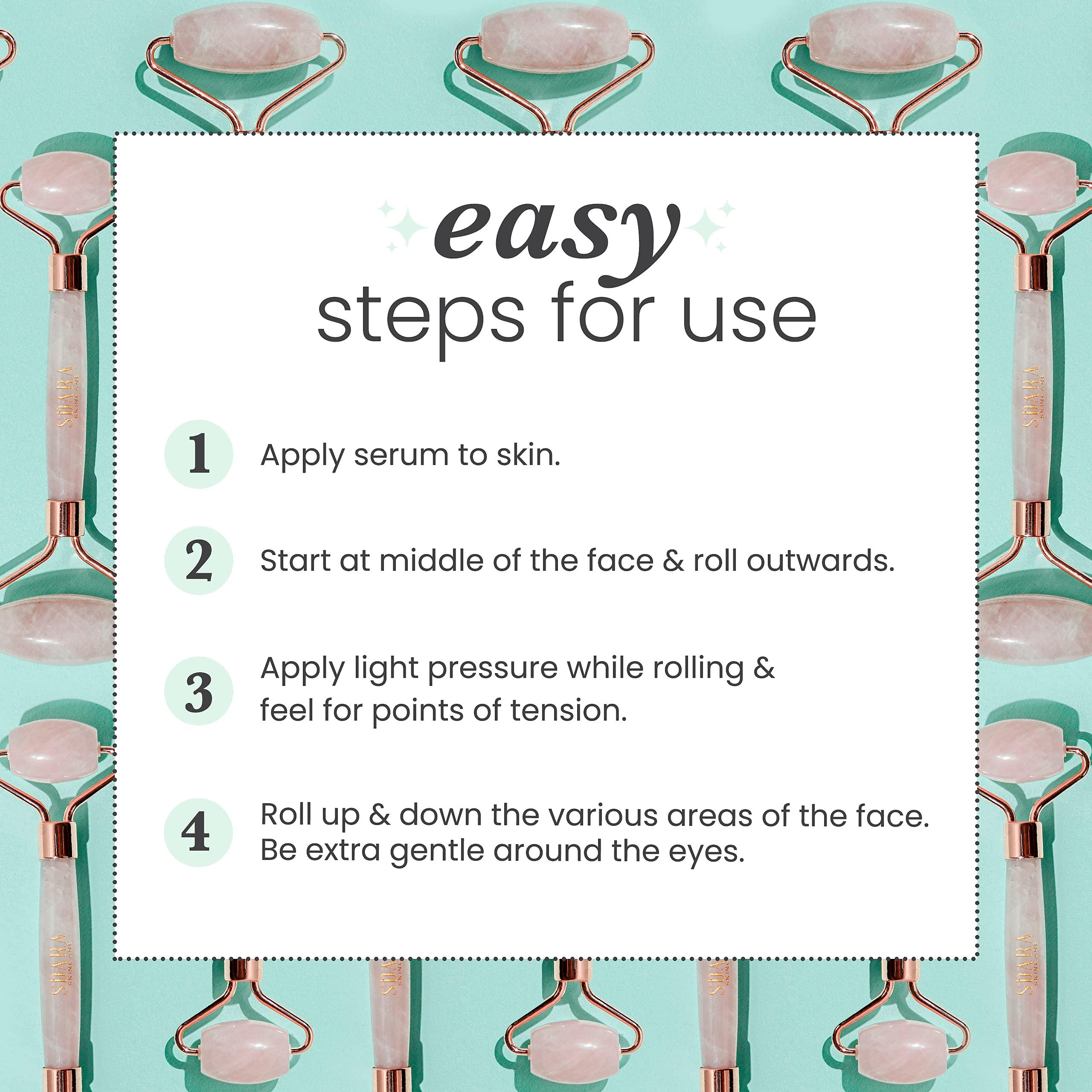 Sdara Skincare Sdara Skincare Face Roller - Rose Quartz Relaxing Massager - Facial Tool Alternative to Jade Roller