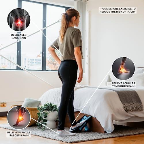 CALFPRO CalfPro Deep Calf Stretcher - Slant Board Stretching for Plantar Fasciitis & Achilles Tendonitis, Feet Mobility & Heel Pain Relief, Incline Wedge for Strained Ankle - Foot Rocker Stretch Replacement