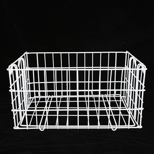 YUYTE Large Capacity Metal Rear Wheelchair Basket Folding, Anti-Rust Storage for Shopping and Travel, 40x26x20cm Size