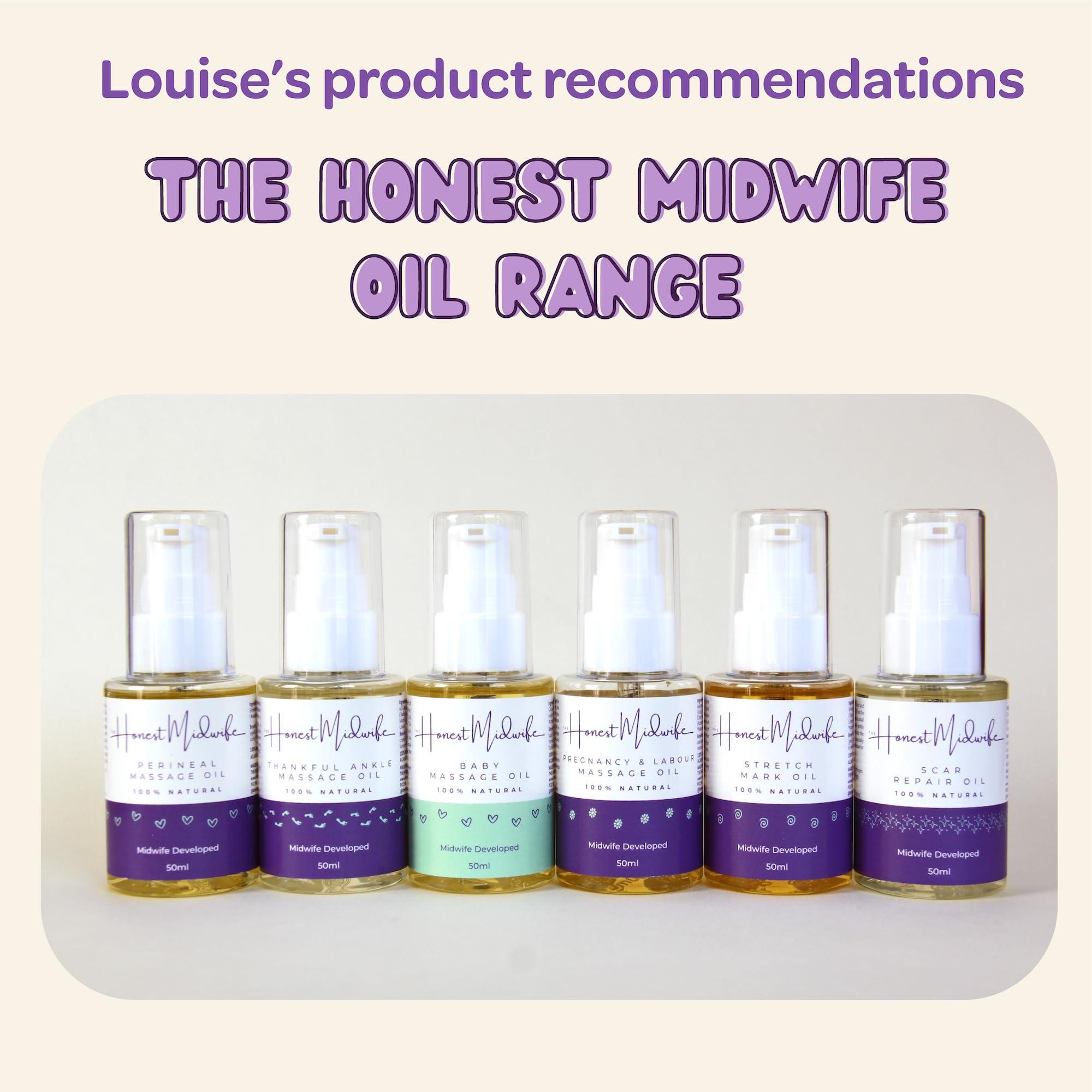 The Honest Midwife The Honest Midwife Perineal Massage Oil 50ml Reduce Tears & Trauma in Pregnancy 100% Natural Vegan Cruelty-Free Plant-Based Oils: Grape Seed, Jojoba & Avocado Oil + Vitamin E