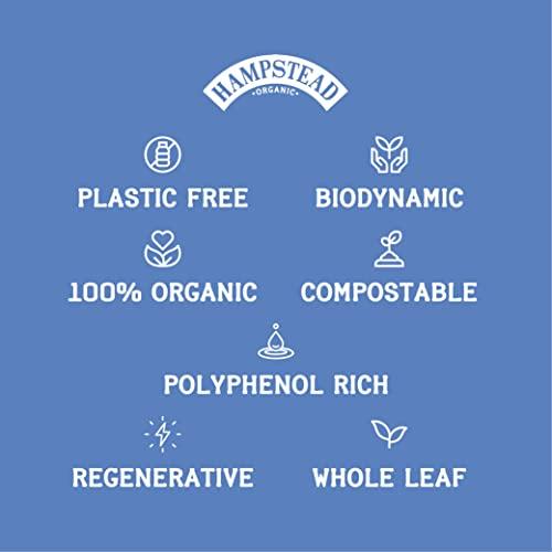 Hampstead Tea Hampstead Organic Earl Grey Loose Tea Pouch 100 g (Pack of 6) | Plastic Free | 100% Organic