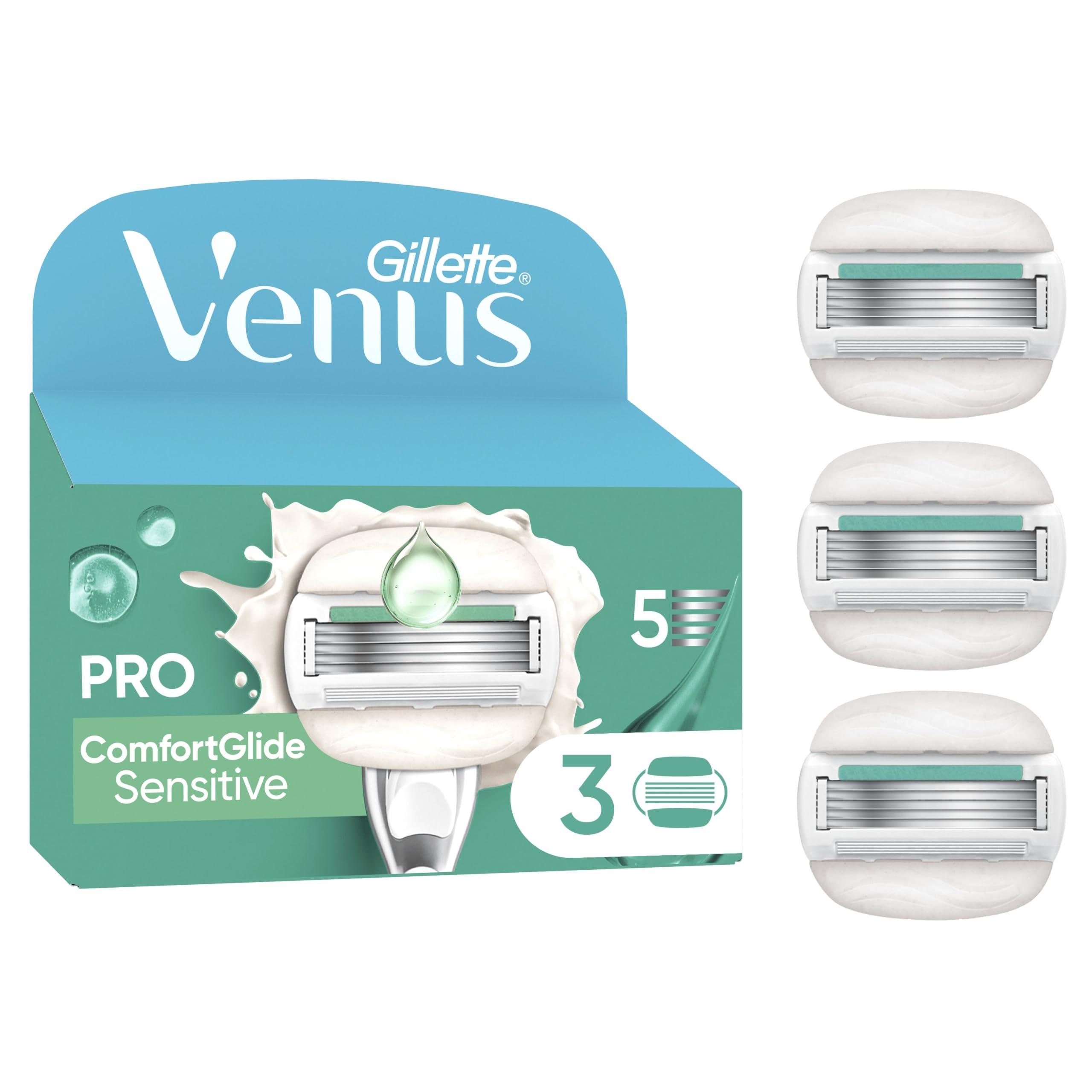 Venus Gillette Venus ComfortGlide Sensitive, 3 Razor Blade Refills