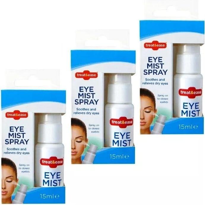 EuroMarksGlobal Dry Eye Spray Mist for Dry & Irritated Eyes |15ml | Hydrating Eye Mist | for Tired, Irritated, SOR, Strained Eyelids | Instant Relieves Eye Discomfort (Pack of 3)