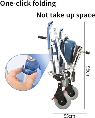 DaoGeSir Rolling Shower Chair with Wheels, Waterproof Wheelchair, Rolling Commode Chair Bedside Commode with Padded Arms, Back and Seat Shower Bath Aid Chair for Elder, Disabled People