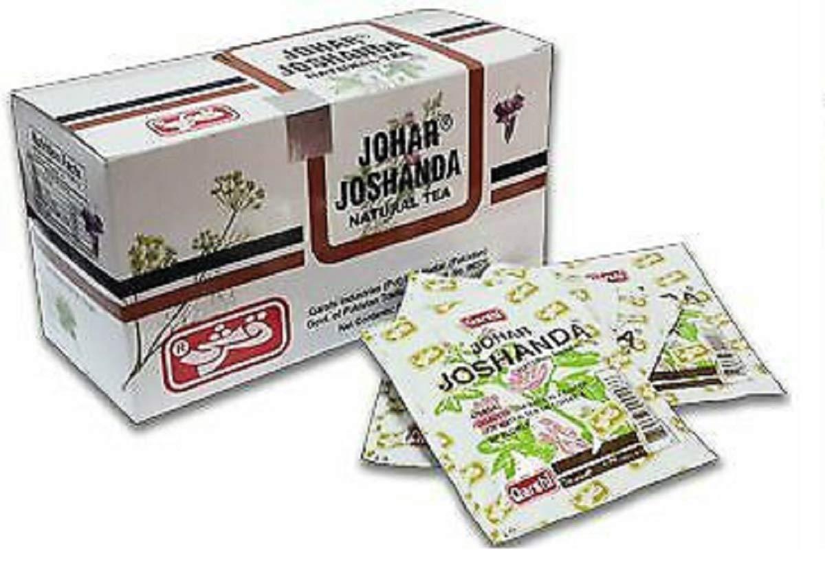 Qarshi QARSHI JOHAR JOSHANDA Extra Strength Herbal Tea Remedy Cold Flu (Natural Joshanda, 120 Sachets)
