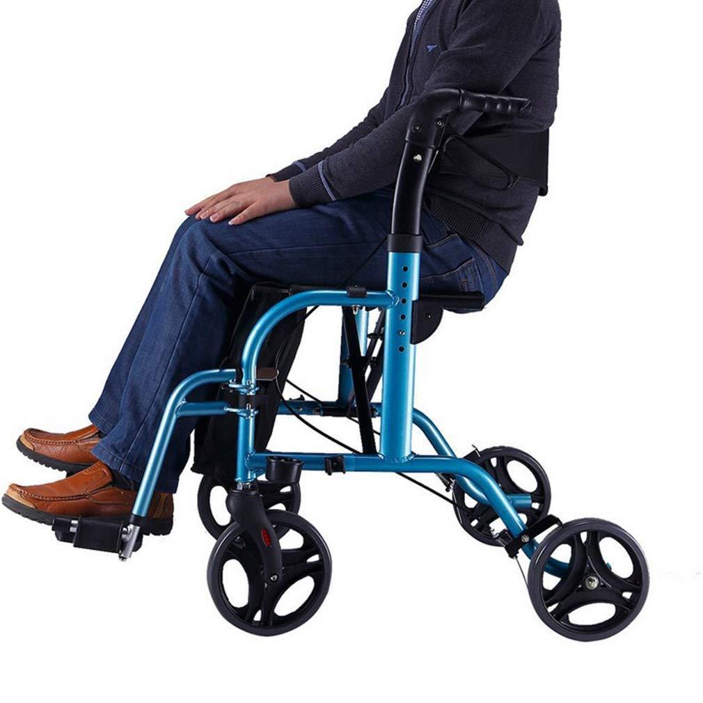 NATWEE Walker,Walker Rollator with Seat, Drive Medical Rollator Walker Foldable, Heavy Duty Rollator Walker Lightweight Quality Aluminum Alloy Used for Seniors,Blue It's so Kind of You