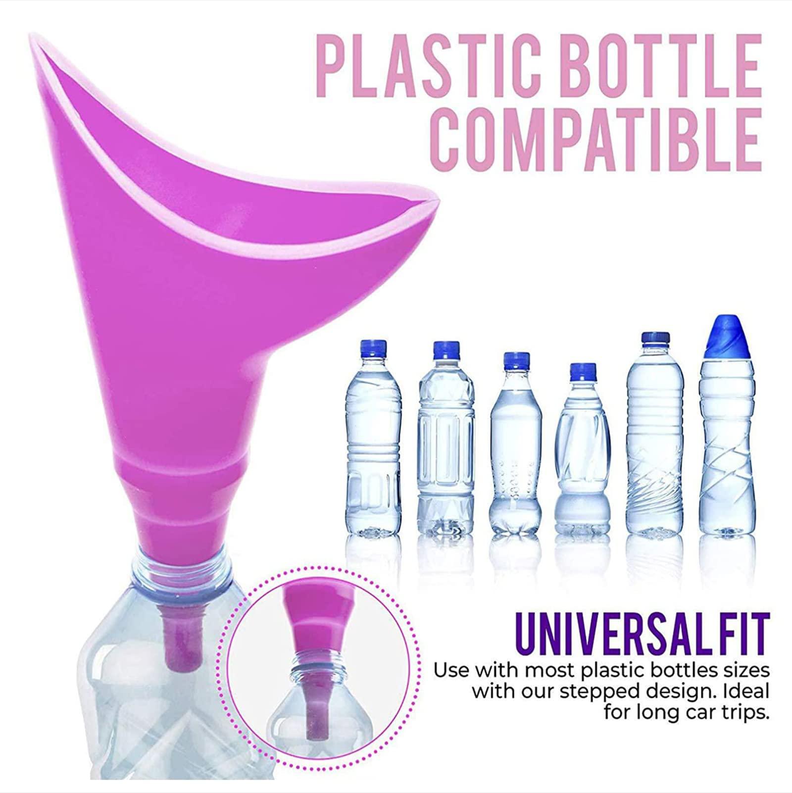 BAtlam BAtlam 2 Pcs Female Urination Device, Women Urine Funnel Urinator, Women\'s Stand Up Urinal Portable for Travel, Camping, Hiking, Outdoor Activities.(Pink+Purple)