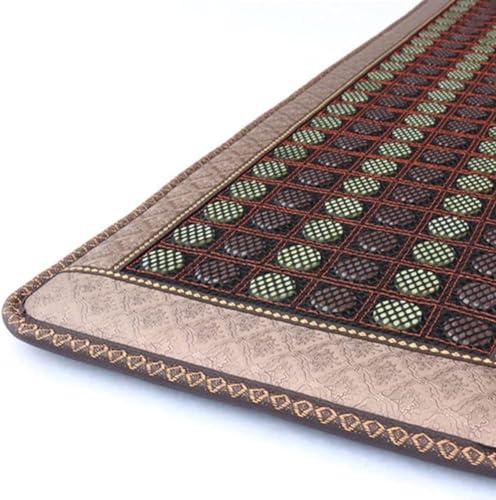 SPUZZO Jade Far Infrared Heating Pad,Bio Crystal Heat Mat,Infrared Heat Therapy Healing,Natural Jade And Tourmaline Stones Heating Mats Adjustable Timer & Temperature For Back Pain And Cramps