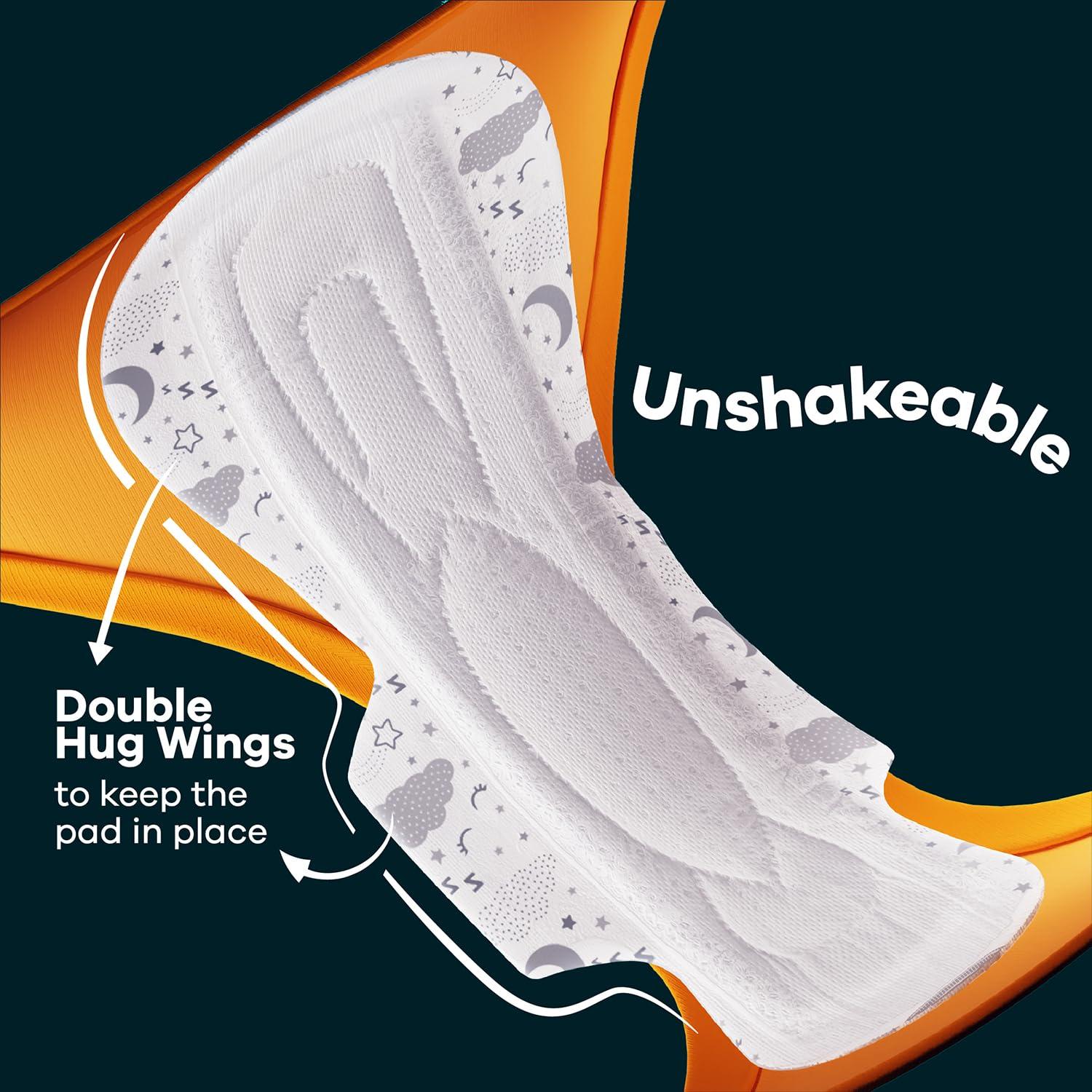 Whisper Whisper Ultra Night Sanitary Pads for Women, XXXL 20 Napkins