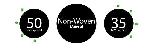 RSL89 1 Beauty-Spa-Medical Disposable Perforated Bed Cover Roll, Non-Woven Disposable Exam Bed Sheet Covers for Facial Bed Waxing Bed Exam Table Covers for Massage, Lash, Micro-needling, Tattoo Bed By RSL89