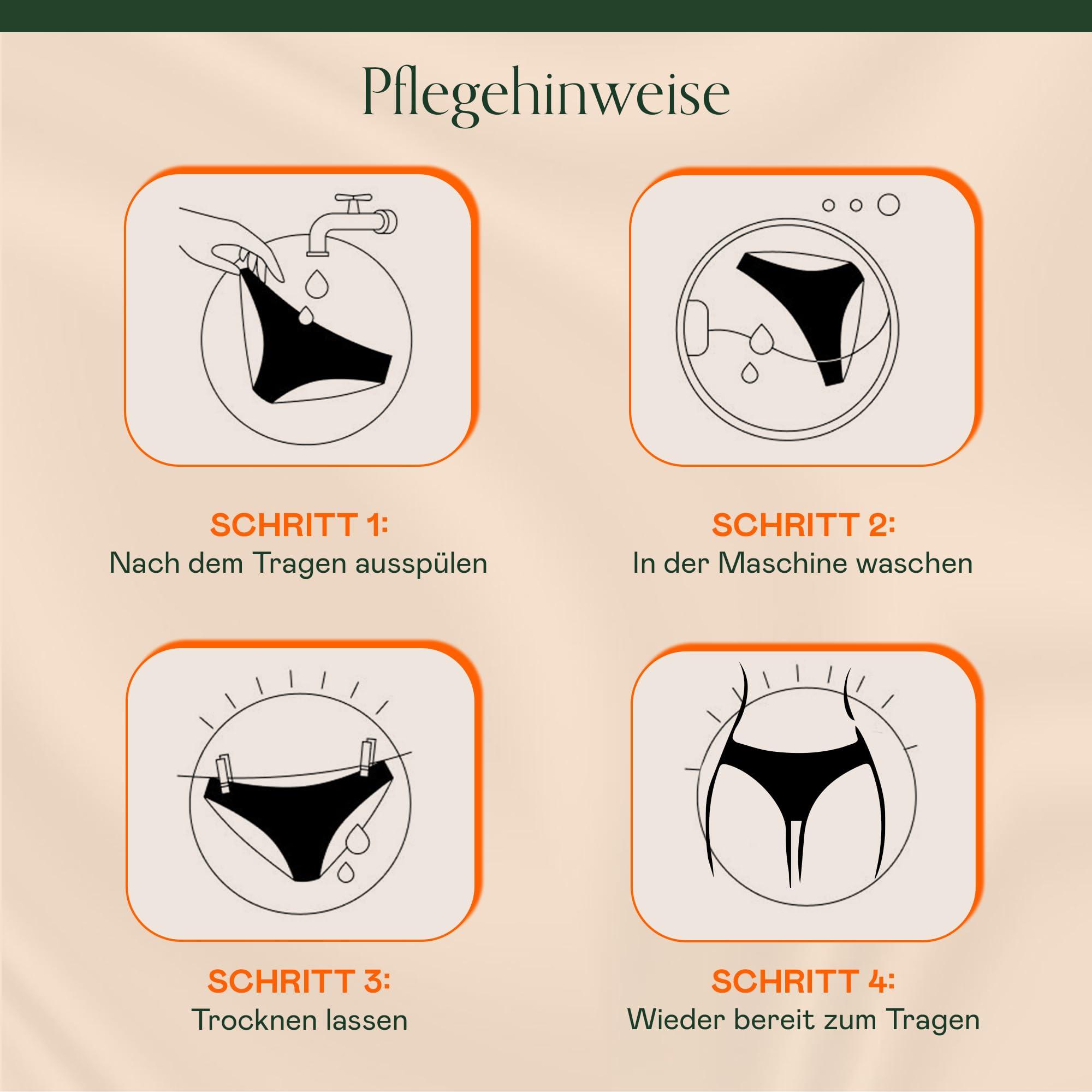 snuggs snuggs HUGGER Period Underwear for Extra Heavy Bleeding Thin and Absorbent Menstrual Underwear Made in EU Recycled Nylon Sustainable Alternative to Tampons, Sanitary Pads, Panty Liners, black, M