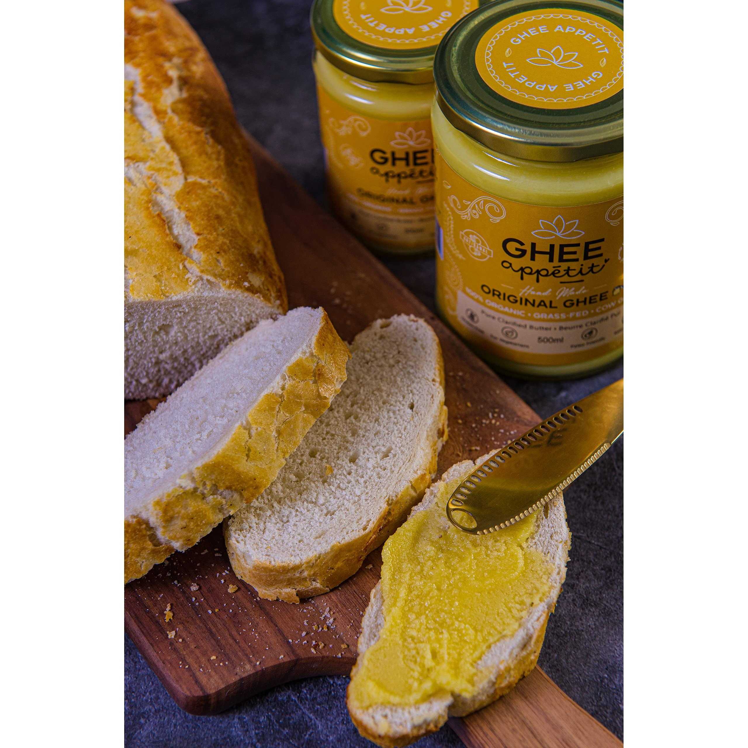 Ghee appetit Ghee Apptit Organic Ghee 300ml I Certified Organic I Free Range Grass Fed Ghee I Ghee Butter I Vegetarian I Ayurveda Ghee Recipe I Pure Clarified Butter I Artisan Ghee(Pack of 2)
