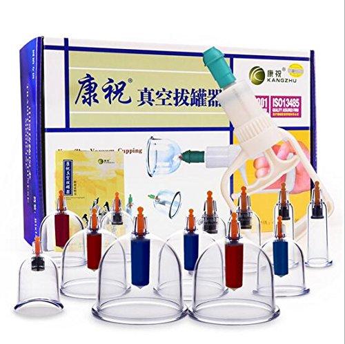 VStoy Kangzhu 12-Cup Biomagnetic Chinese Cupping Therapy Set