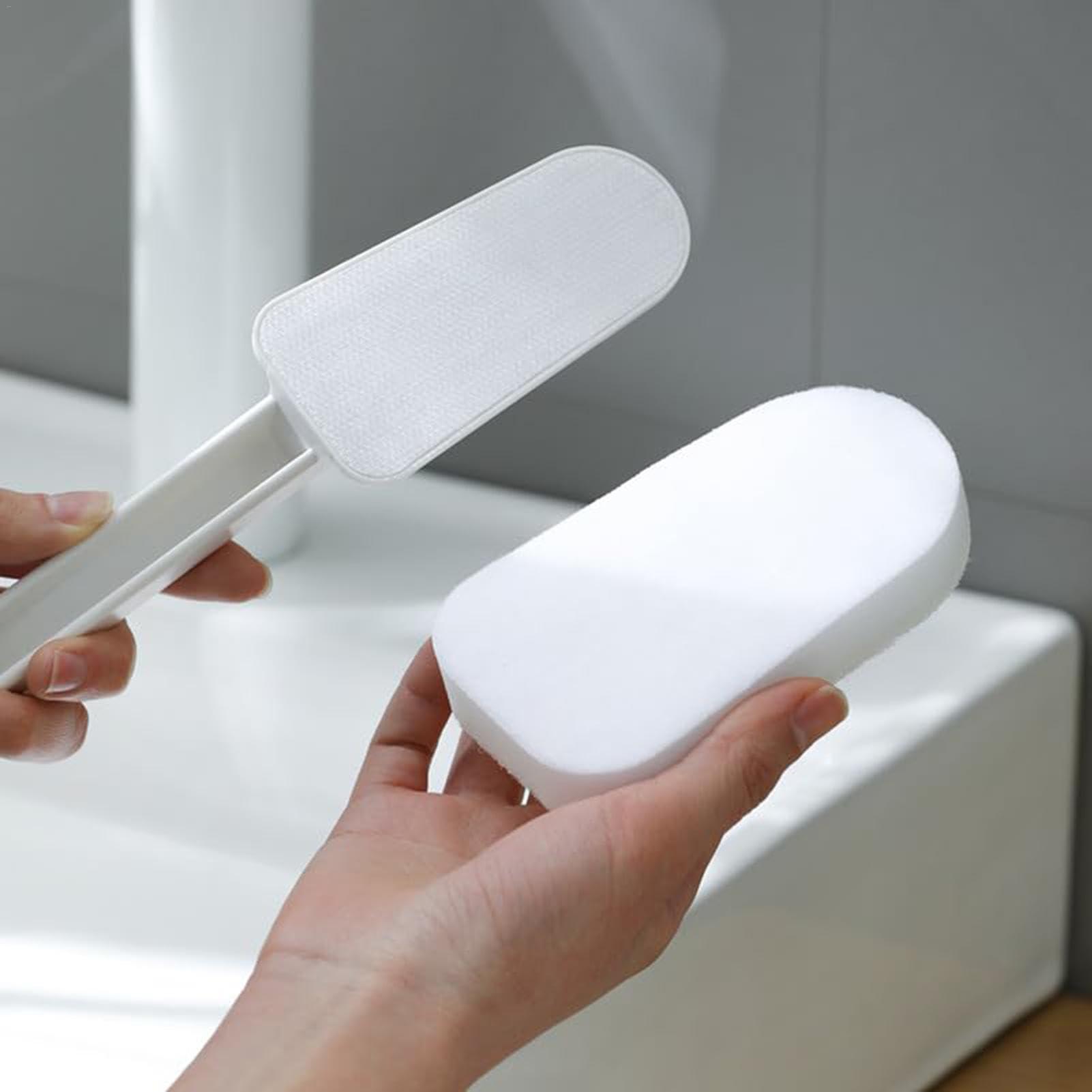 FreshCart Basics Long Handled Sponge For Cleaning, Wall Sponge Brush, Bathtub Sponges For Cleaning Reusable Sponge Long Handle For Wall Bathr-oom Bathtub Table