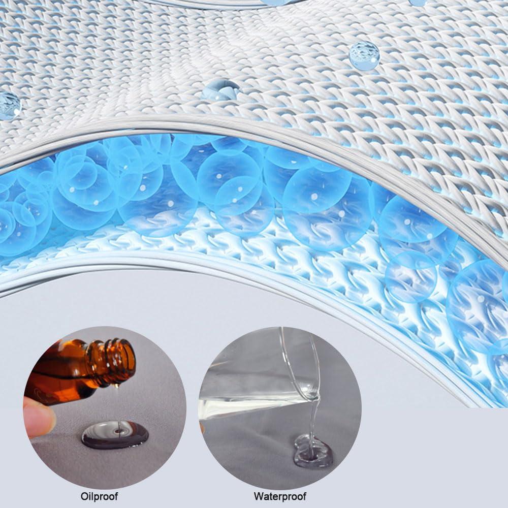 Morbuy Morbuy Waterproof Massage Bed Cover Sheet, Beauty Bed Cover with Face Hole Soft Washable SPA Massage Table Face Towel Suitable for Salons SPA and Therapists (230x120cm,White)