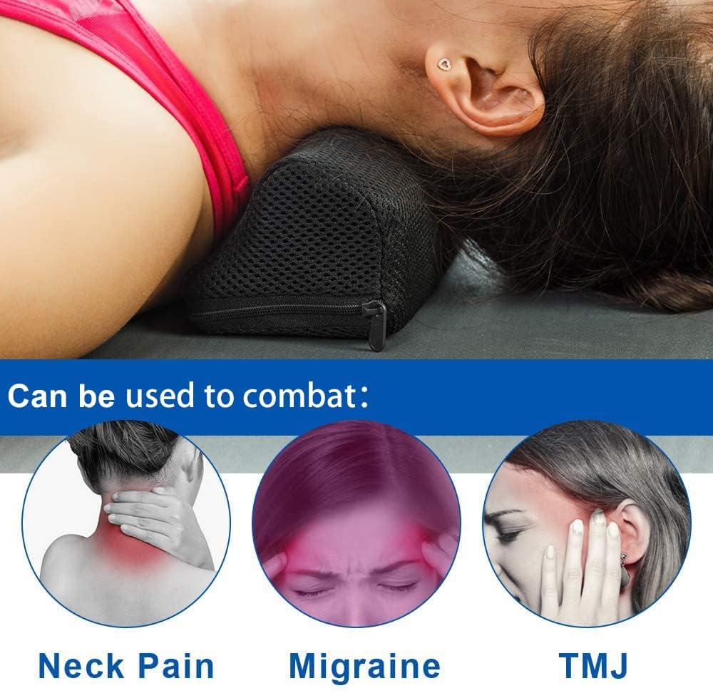 StrongTek StrongTek Cervical Orthotic Neck Stretcher for Head, Shoulder, and Spine Alignment, Cervical Traction Block for Physical Therapy and TMJ Pain Relief, Neck and Shoulder Relaxer