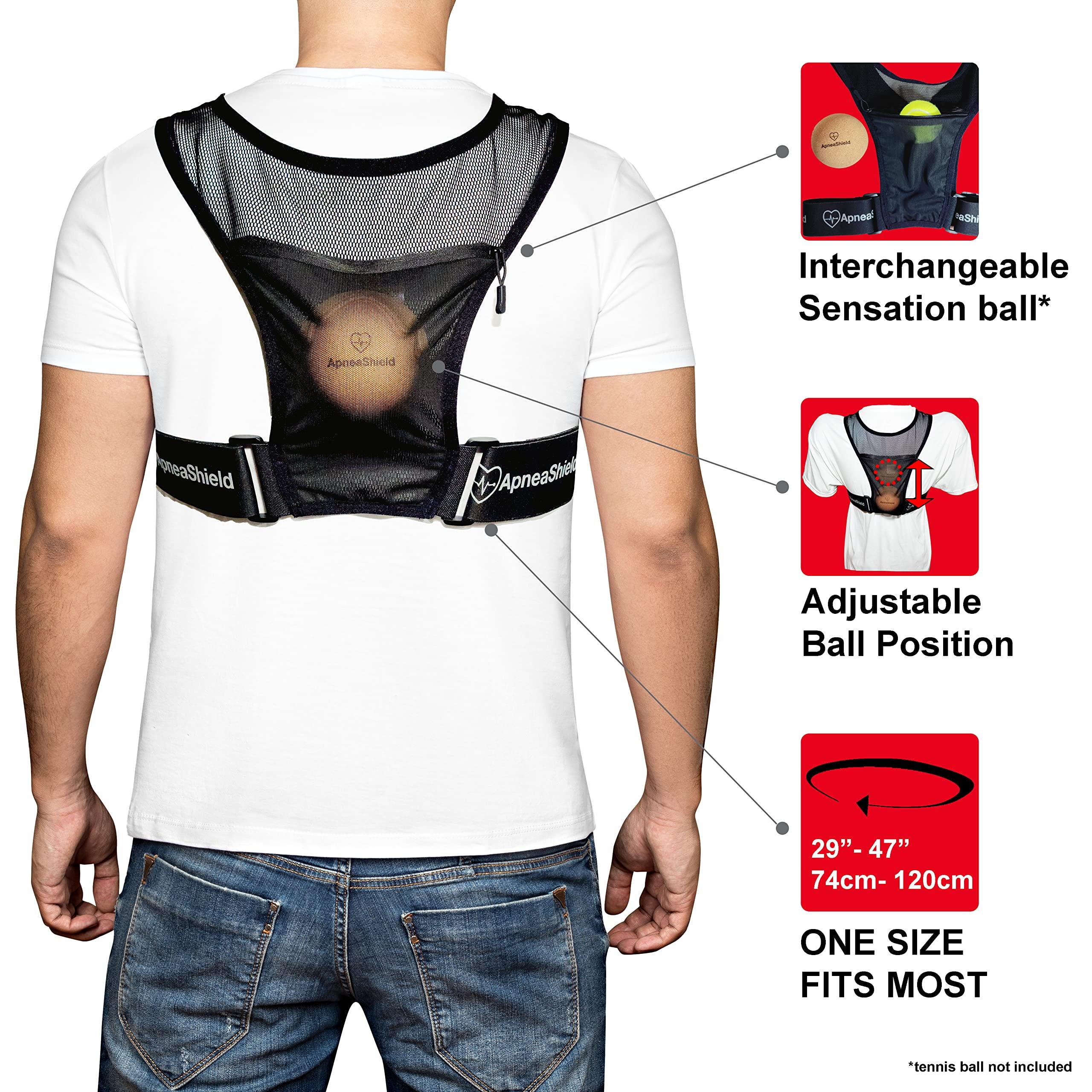 ApneaShield ApneaShield - Sleep Position Trainer for Sleeping On Your Side | Snore Stopper | Anti Snoring Solution | Lightweight, Comfortable, Effective in Reducing Supine Sleep Time