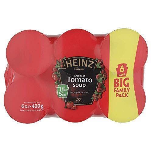 HEINZ Heinz Cream of Tomato Soup, 6 x 400 g (Pack of 2)