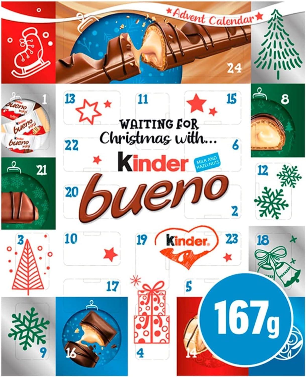 Experts Supplies Kinder Bueno Chocolate Advent Calendar 167g, For Christmas & Thanksgiving by Experts Supplies