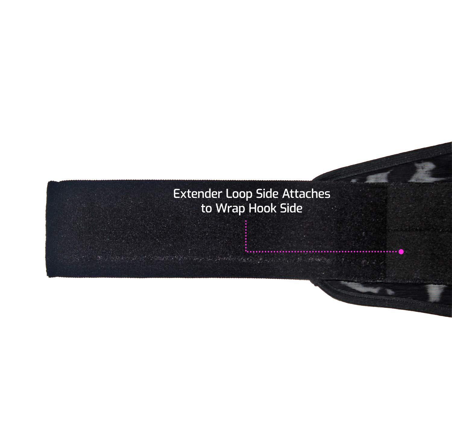 Spand-Ice Extender Strap - Multipurpose Elastic Hook and Loop Extension for Ice Packs, Ice Belts, Back/Knee/Ankle Braces, Vests, Wraps, and Belts - Made in USA (4 x 15 Inches)