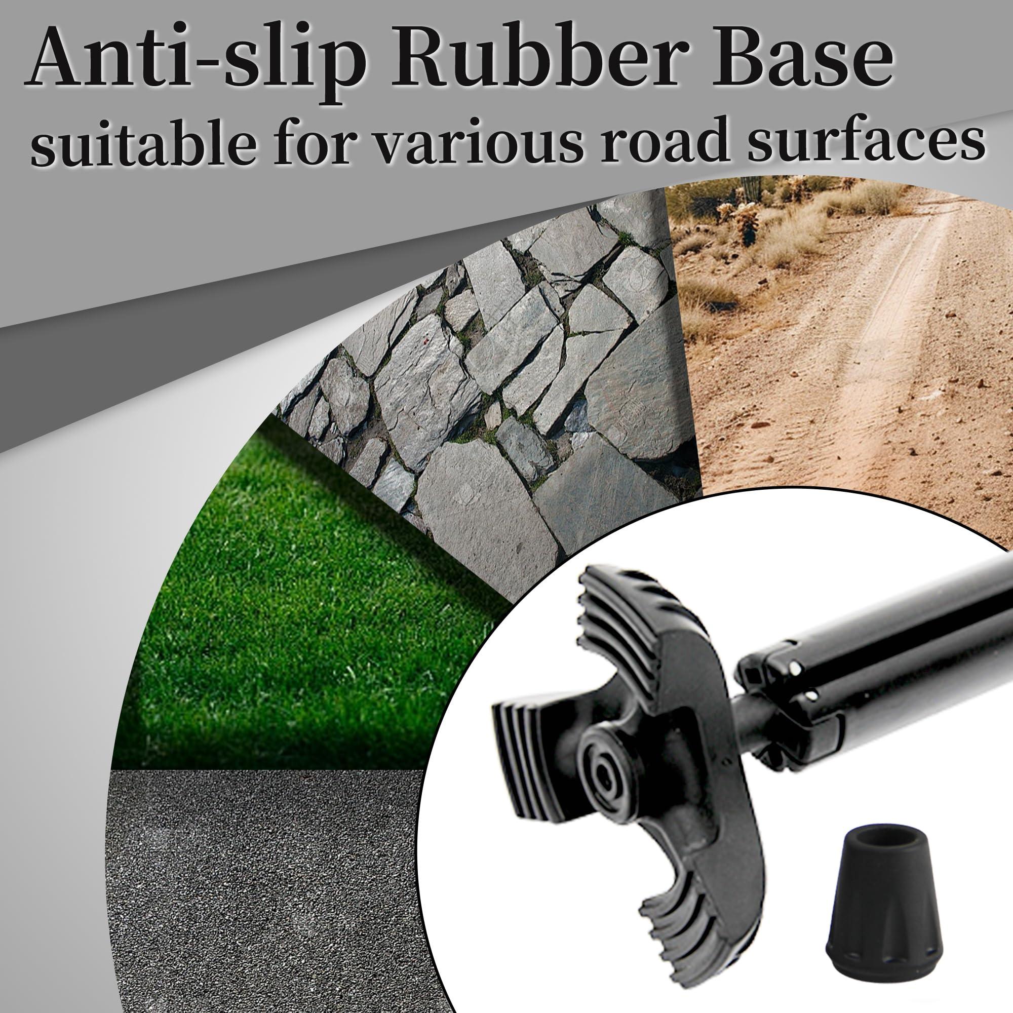 ALEVMOOM ALEVMOOM Walking Cane with Seat,Portable Folding Cane,Crutches Stool for Adults,Lightweight Retractable Stool for Elderly,Max Load 440lb,Outdoor Travel Rest Stool with a Carry Bag (Black)