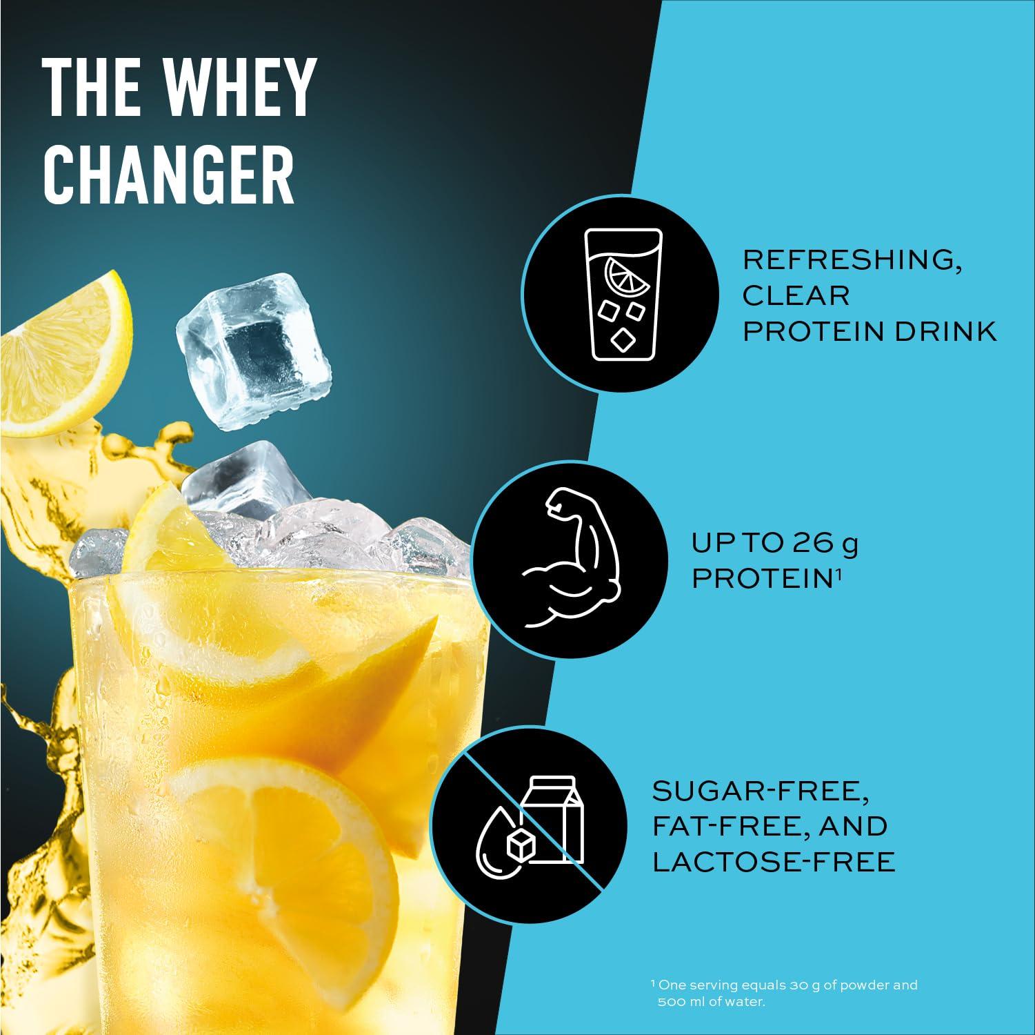 ESN ESN ISOCLEAR Whey Isolate Protein Powder, Lemon Iced Tea, 2 x 1000 g with Free Shaker, 66 Servings Clear Whey - Lactose Free - Made in Germany, Laboratory Tested