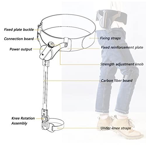 BiiKoon Walking Aid Bionic Body Power Walkers Leg Rehabilitation Training Assisted Lower Limb Mobility Standing Walking Aids for Postoperative Non-powered (Color : Both legs, Size : L)