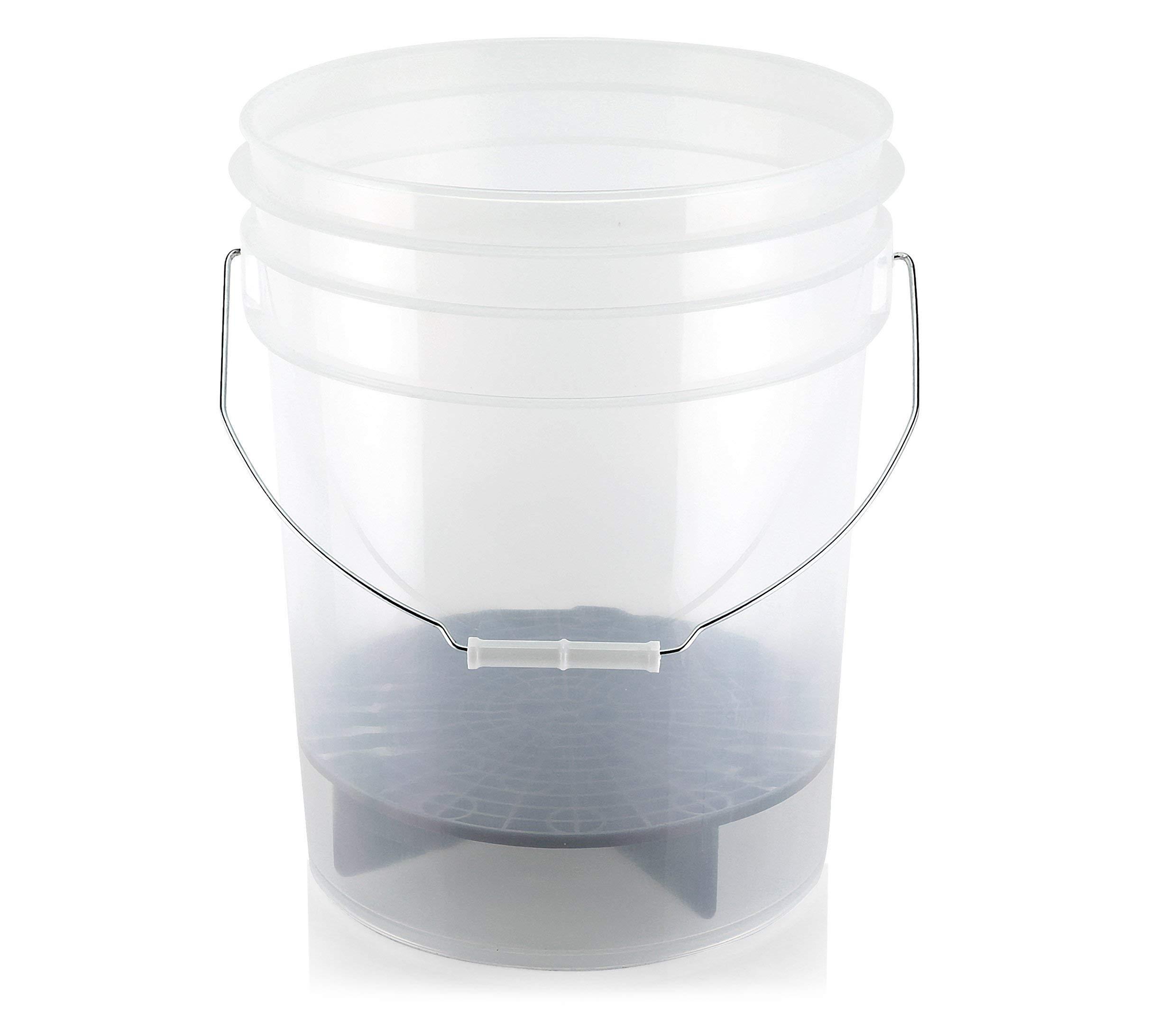 Generic Generic The Ultimate Clear Transparent Car Wash Bucket 20L (5 Gallons) (1 Bucket)
