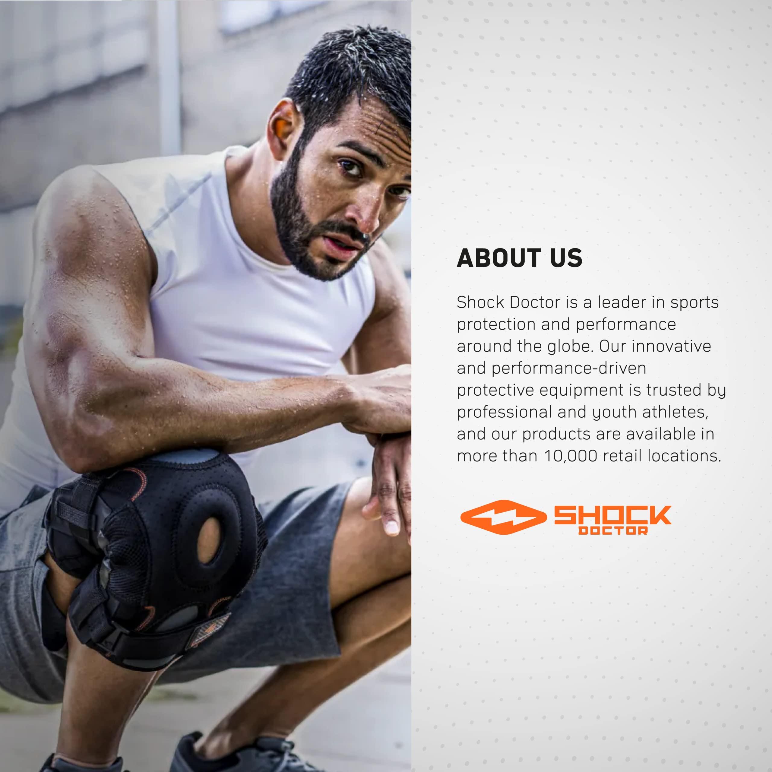 Shock Doctor Shock Doctor - Meniscus and Ligament Knee Brace - M - Sports Knee Brace - Knee Protection - Prevents Injuries and Relieves Pain - Secure Support - Crossfit Knee Braces - (870)