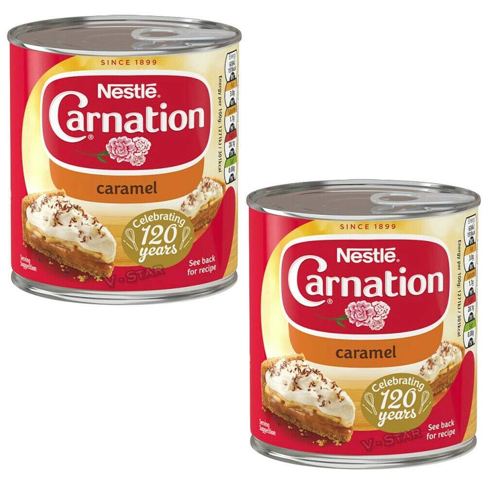 Nestlé 2 x Nestle Carnation Cook with Caramel NO Added Colours 397g TIN