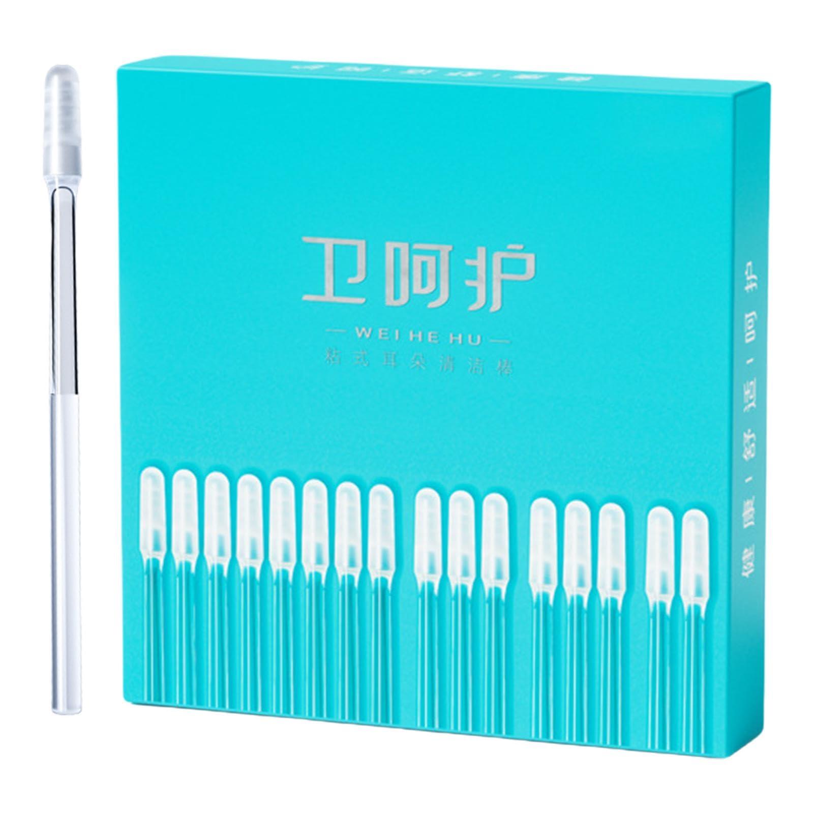 Yhsioaklo Sticky Ear Pick - Earwax Remover Tool | Soft Rubber Reusable Sticky Ear Pick | Adhesive Ear Wax Removal Tool | Sticky Ear Digging Stick Cleaner Tool for Home, Traveling and Outdoor