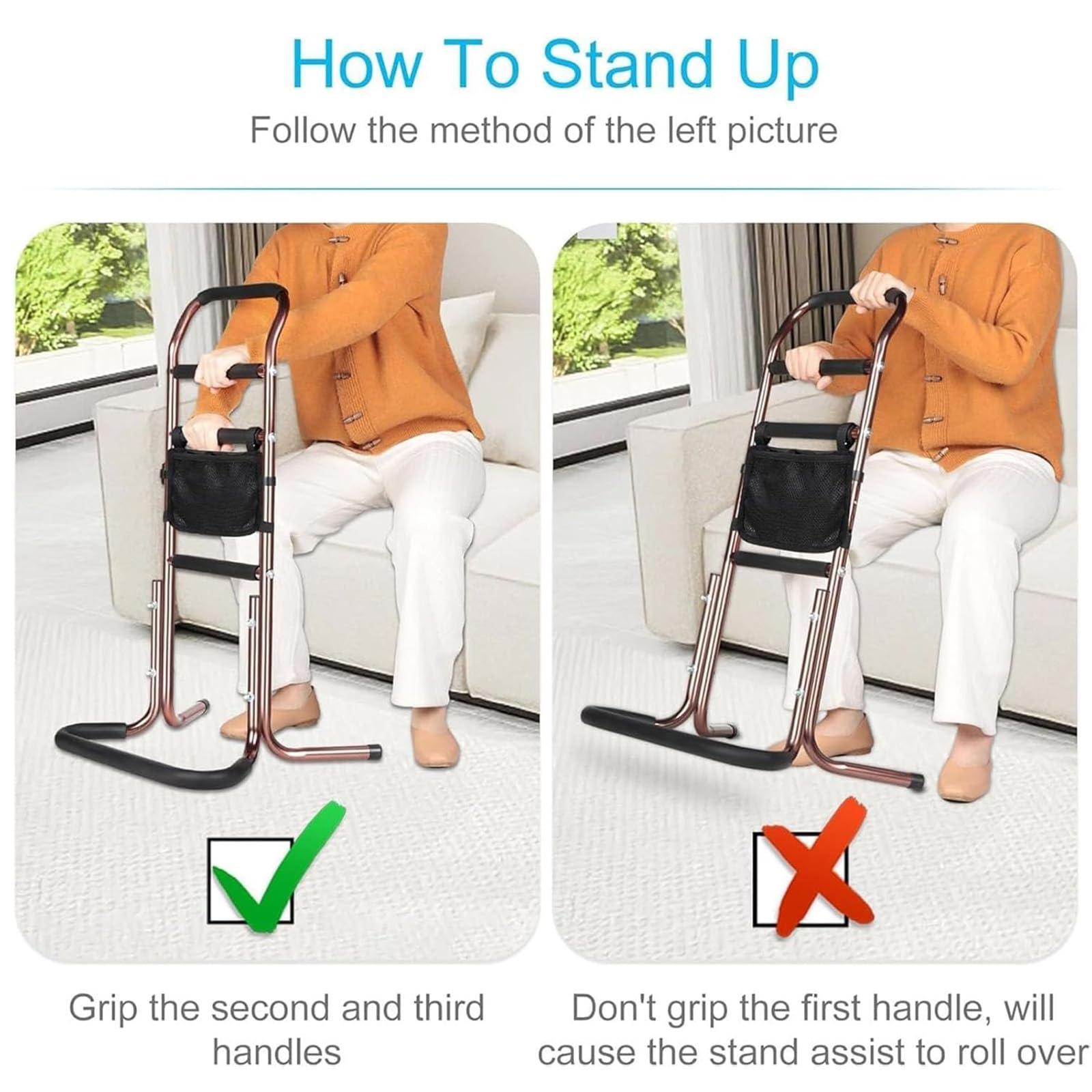 FreshCart Basics Stand Assist Device for Adults & Seniors - Portable Sit To Stand Lift | Chair Lift Mobility Aid for Walking Assistance & Standing Support